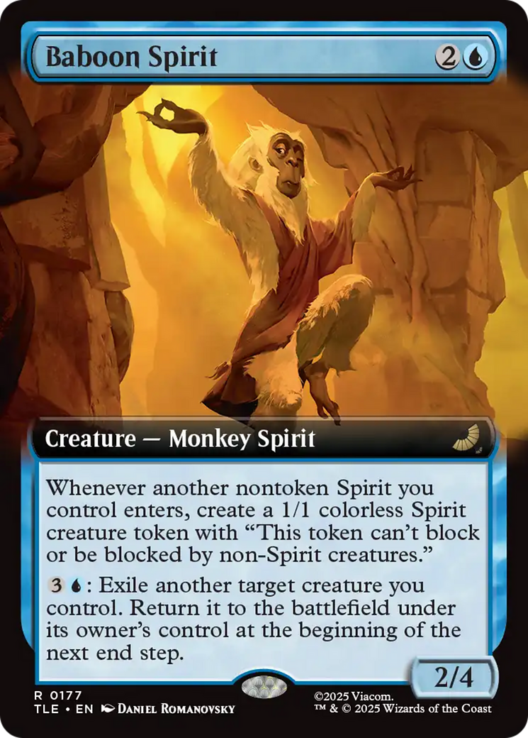 Baboon Spirit (Extended Art) [Avatar: The Last Airbender: Eternal-Legal] MTG Single Magic: The Gathering | Red Claw Gaming