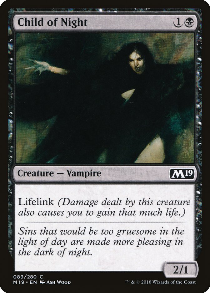 Child of Night [Core Set 2019] MTG Single Magic: The Gathering | Red Claw Gaming