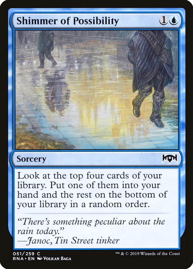 Shimmer of Possibility [Ravnica Allegiance] MTG Single Magic: The Gathering | Red Claw Gaming