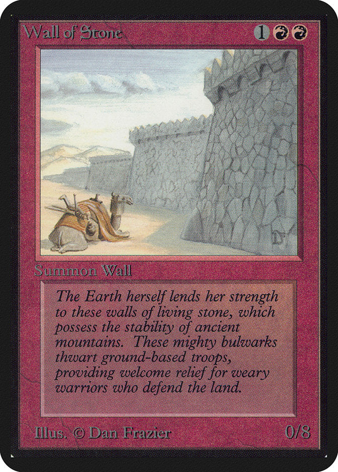 Wall of Stone [Alpha Edition] MTG Single Magic: The Gathering | Red Claw Gaming