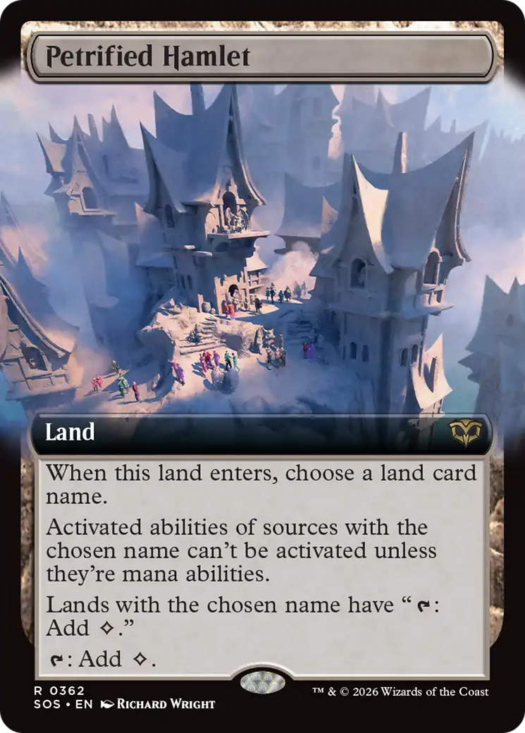 Petrified Hamlet (Extended Art) [Secrets of Strixhaven] MTG Single Magic: The Gathering | Red Claw Gaming