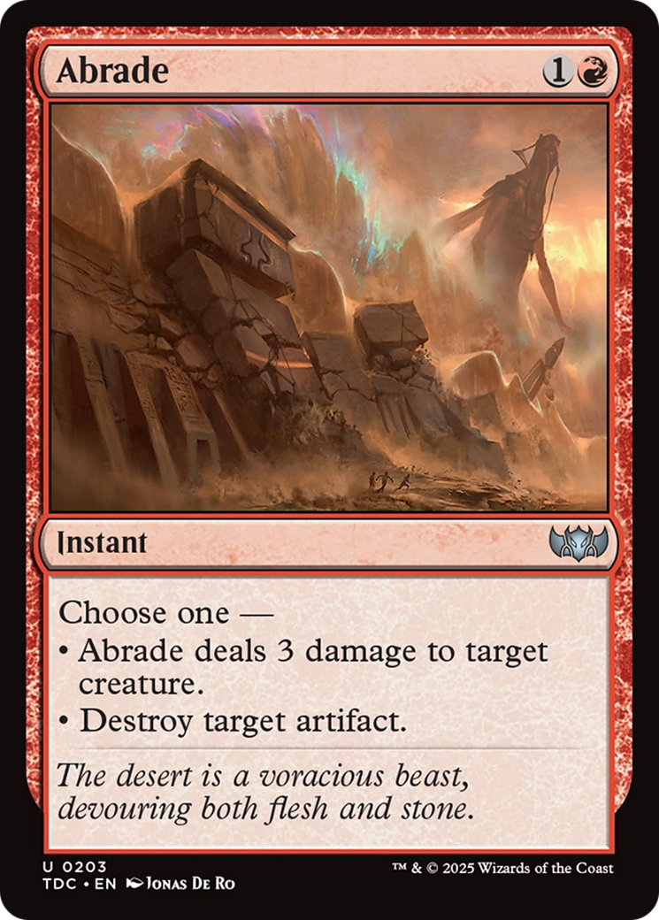 Abrade [Tarkir: Dragonstorm Commander] MTG Single Magic: The Gathering | Red Claw Gaming