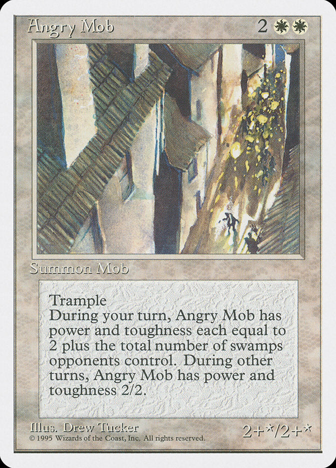 Angry Mob [Fourth Edition] MTG Single Magic: The Gathering | Red Claw Gaming