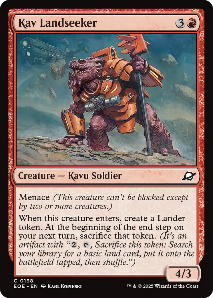 Kav Landseeker [Edge of Eternities] MTG Single Magic: The Gathering | Red Claw Gaming