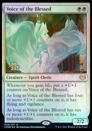 Voice of the Blessed [Innistrad: Crimson Vow Prerelease Promos] MTG Single Magic: The Gathering | Red Claw Gaming