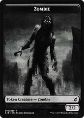 Zombie (010) // Zombie (011) Double-Sided Token [Commander 2019 Tokens] MTG Single Magic: The Gathering | Red Claw Gaming
