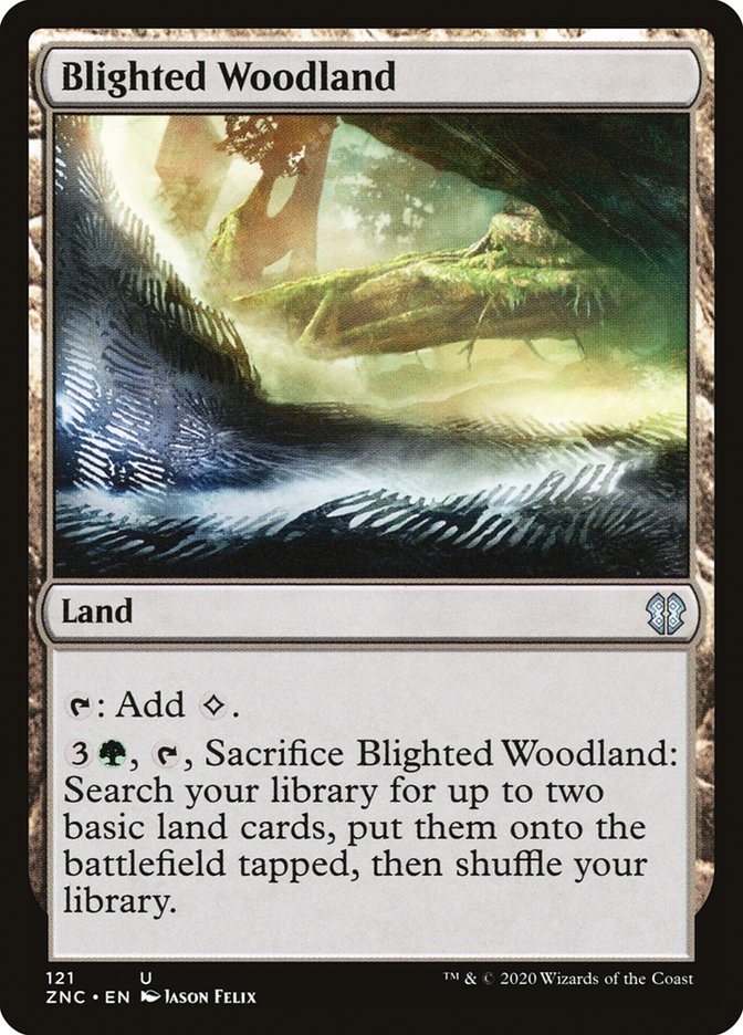 Blighted Woodland [Zendikar Rising Commander] MTG Single Magic: The Gathering | Red Claw Gaming