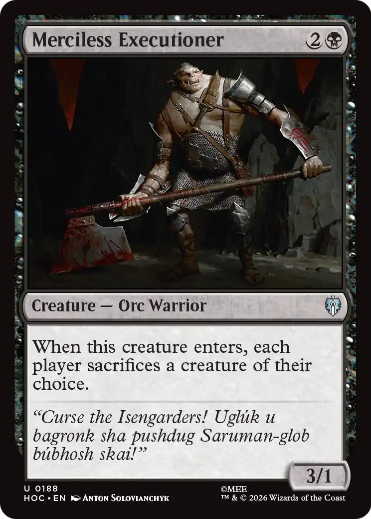 Merciless Executioner [The Hobbit: Eternal-Legal] | Red Claw Gaming