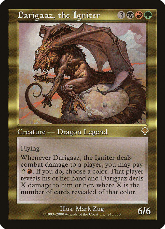 Darigaaz, the Igniter [Invasion] MTG Single Magic: The Gathering | Red Claw Gaming