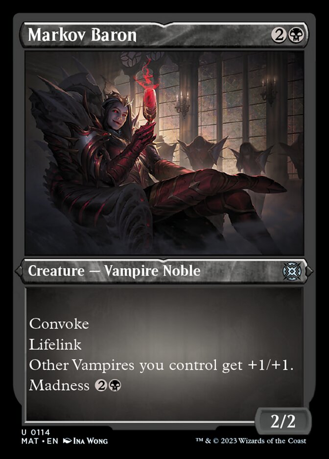 Markov Baron (Foil Etched) [March of the Machine: The Aftermath] MTG Single Magic: The Gathering | Red Claw Gaming