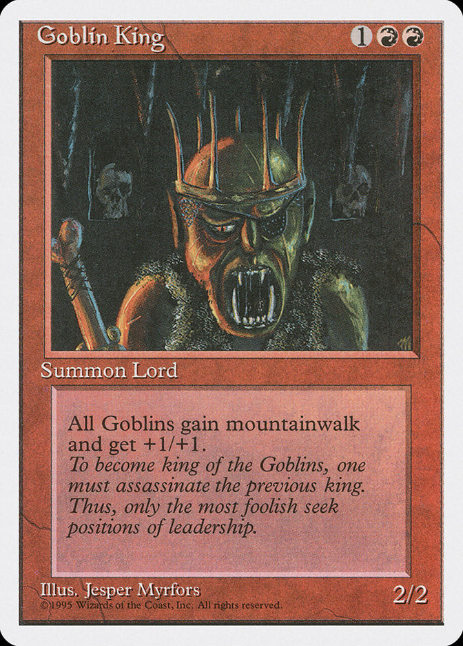 Goblin King [Fourth Edition] MTG Single Magic: The Gathering | Red Claw Gaming