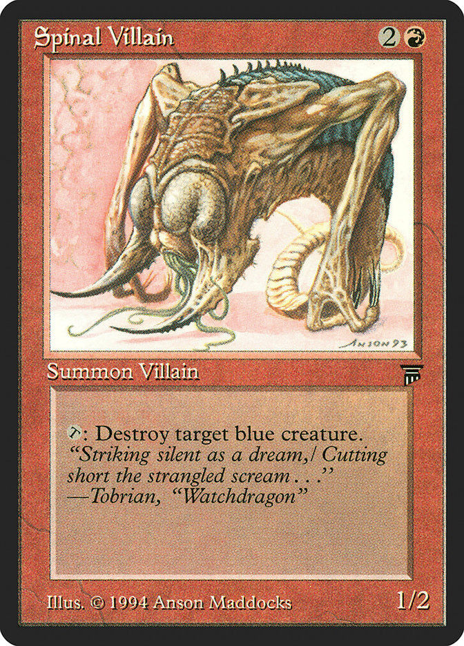 Spinal Villain [Legends] MTG Single Magic: The Gathering | Red Claw Gaming