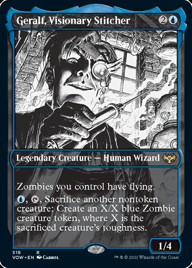 Geralf, Visionary Stitcher (Showcase Eternal Night) [Innistrad: Crimson Vow] MTG Single Magic: The Gathering | Red Claw Gaming