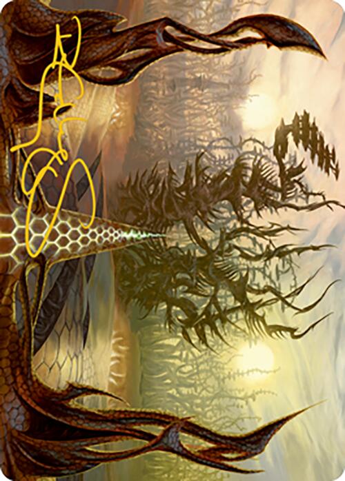 Thornglint Bridge Art Card (Gold-Stamped Signature) [Modern Horizons 2 Art Series] MTG Single Magic: The Gathering | Red Claw Gaming