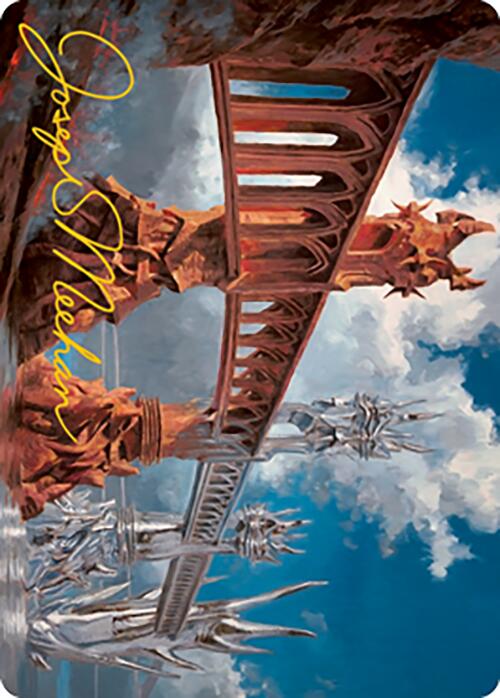 Silverbluff Bridge Art Card (Gold-Stamped Signature) [Modern Horizons 2 Art Series] MTG Single Magic: The Gathering | Red Claw Gaming
