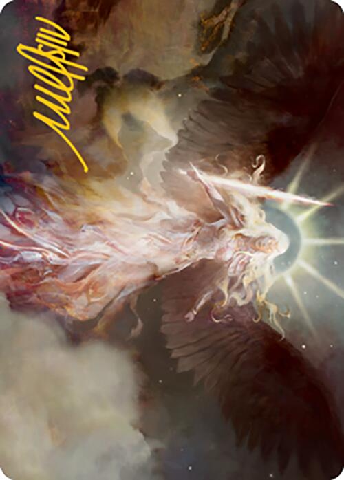 Serra's Emissary Art Card (Gold-Stamped Signature) [Modern Horizons 2 Art Series] MTG Single Magic: The Gathering    | Red Claw Gaming