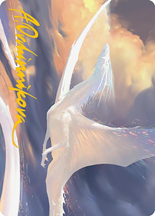 Timeless Dragon Art Card (Gold-Stamped Signature) [Modern Horizons 2 Art Series] MTG Single Magic: The Gathering | Red Claw Gaming
