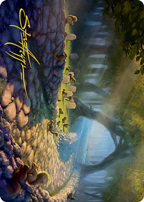 Squirrel Sanctuary Art Card (Gold-Stamped Signature) [Modern Horizons 2 Art Series] MTG Single Magic: The Gathering    | Red Claw Gaming