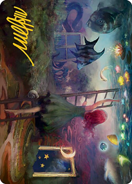 Lucid Dreams Art Card (Gold-Stamped Signature) [Modern Horizons 2 Art Series] MTG Single Magic: The Gathering | Red Claw Gaming