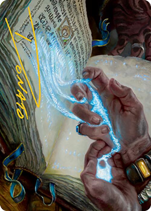 Mystic Redaction Art Card (Gold-Stamped Signature) [Modern Horizons 2 Art Series] MTG Single Magic: The Gathering | Red Claw Gaming