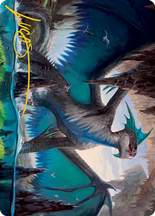 Murktide Regent Art Card (Gold-Stamped Signature) [Modern Horizons 2 Art Series] MTG Single Magic: The Gathering    | Red Claw Gaming