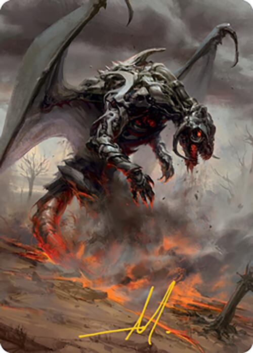 Scion of Draco Art Card (Gold-Stamped Signature) [Modern Horizons 2 Art Series] MTG Single Magic: The Gathering | Red Claw Gaming