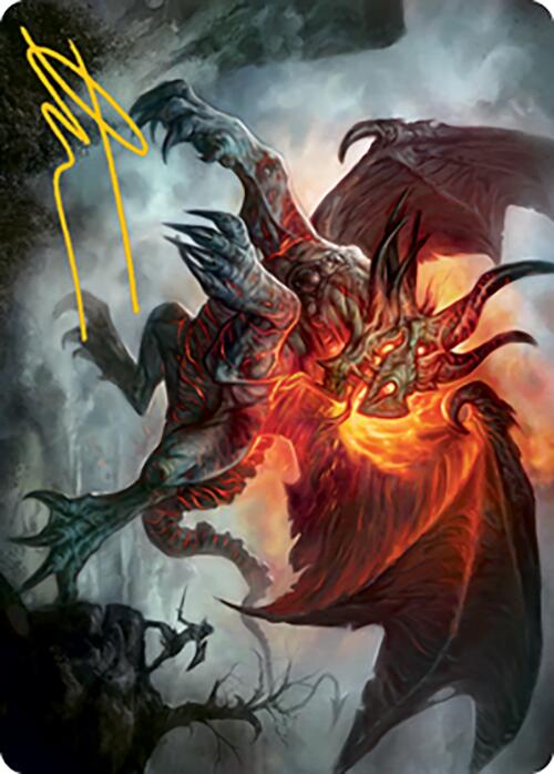 Piru, the Volatile Art Card (Gold-Stamped Signature) [Modern Horizons 2 Art Series] MTG Single Magic: The Gathering | Red Claw Gaming