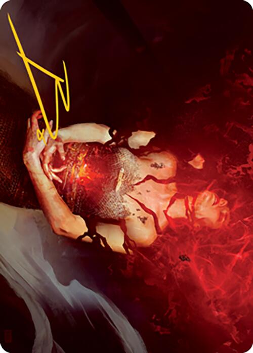 Flay Essence Art Card (Gold-Stamped Signature) [Modern Horizons 2 Art Series] MTG Single Magic: The Gathering | Red Claw Gaming
