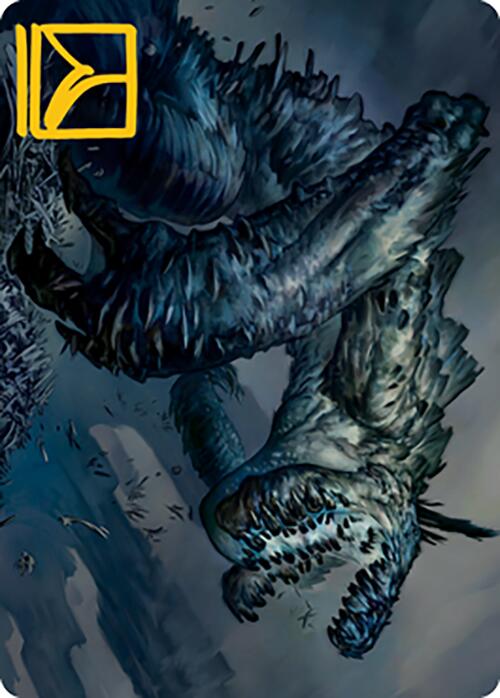 Necrogoyf Art Card (Gold-Stamped Signature) [Modern Horizons 2 Art Series] MTG Single Magic: The Gathering | Red Claw Gaming