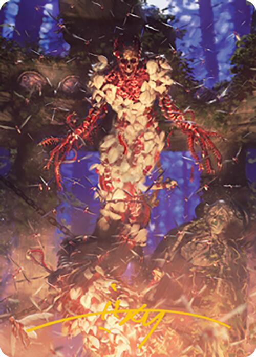 Grist, the Hunger Tide Art Card (55) (Gold-Stamped Signature) [Modern Horizons 2 Art Series] MTG Single Magic: The Gathering | Red Claw Gaming