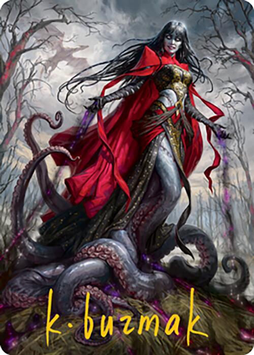 Geyadrone Dihada Art Card (54) (Gold-Stamped Signature) [Modern Horizons 2 Art Series] MTG Single Magic: The Gathering | Red Claw Gaming