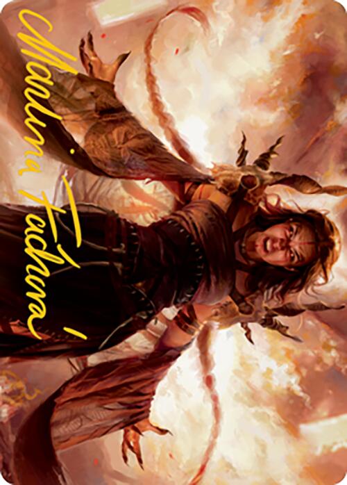 Dragon's Rage Channeler Art Card (Gold-Stamped Signature) [Modern Horizons 2 Art Series] MTG Single Magic: The Gathering | Red Claw Gaming