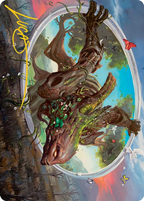 Gaea's Will Art Card (Gold-Stamped Signature) [Modern Horizons 2 Art Series] MTG Single Magic: The Gathering    | Red Claw Gaming