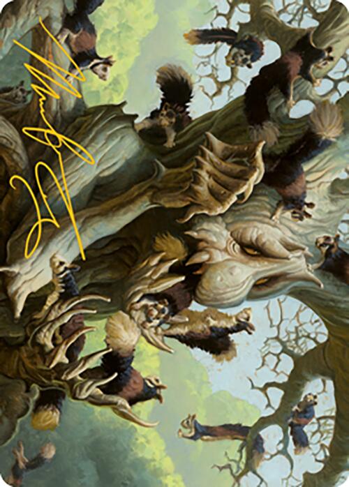 Scurry Oak Art Card (Gold-Stamped Signature) [Modern Horizons 2 Art Series] MTG Single Magic: The Gathering | Red Claw Gaming