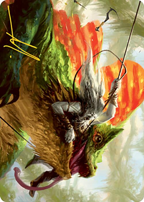 Captured by Lagacs Art Card (Gold-Stamped Signature) [Modern Horizons 2 Art Series] MTG Single Magic: The Gathering | Red Claw Gaming
