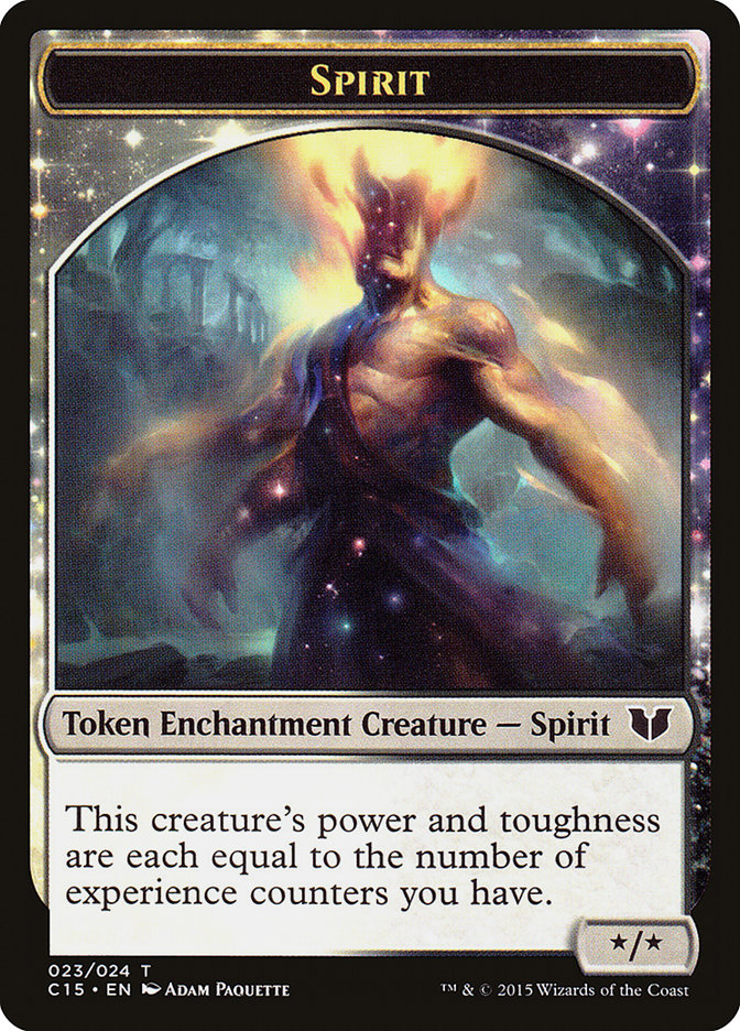Knight (005) // Spirit (023) Double-Sided Token [Commander 2015 Tokens] MTG Single Magic: The Gathering | Red Claw Gaming