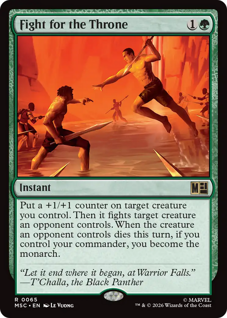 Fight for the Throne [Marvel Super Heroes Commander] MTG Single Magic: The Gathering | Red Claw Gaming