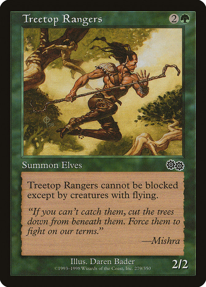 Treetop Rangers [Urza's Saga] MTG Single Magic: The Gathering | Red Claw Gaming