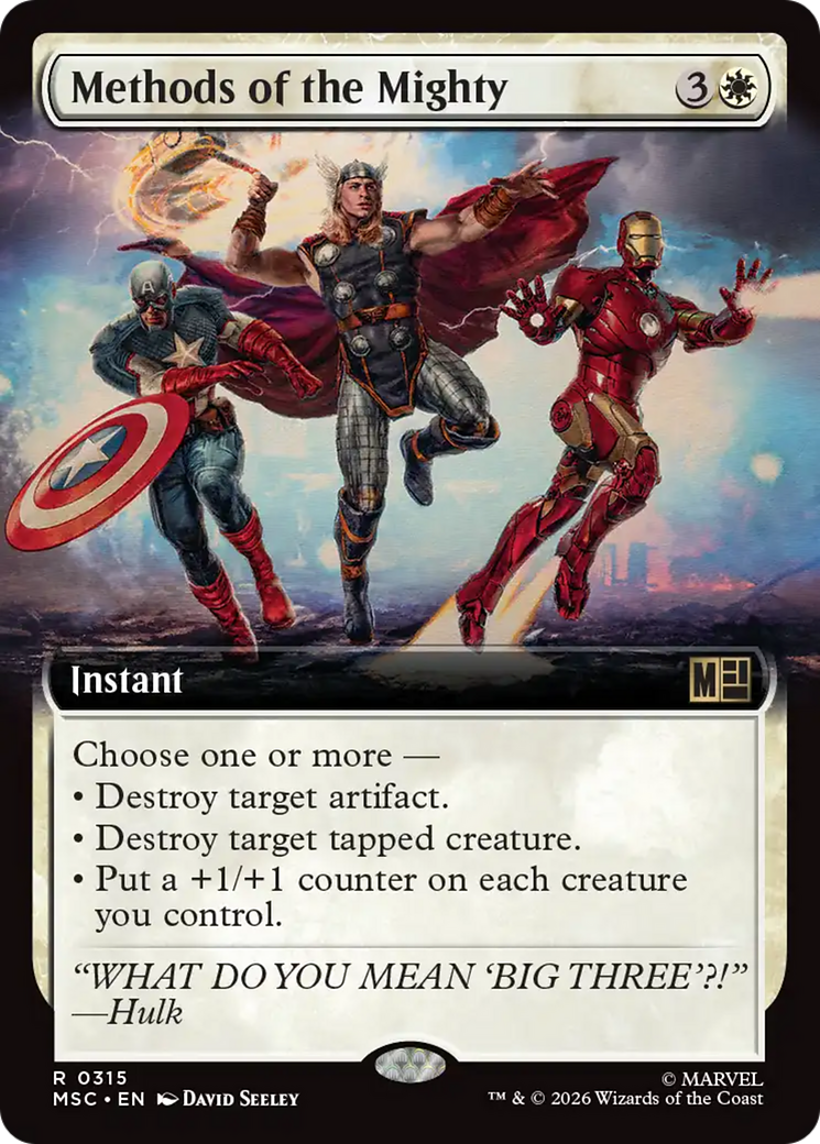 Methods of the Mighty (Extended Art) [Marvel Super Heroes Commander] | Red Claw Gaming