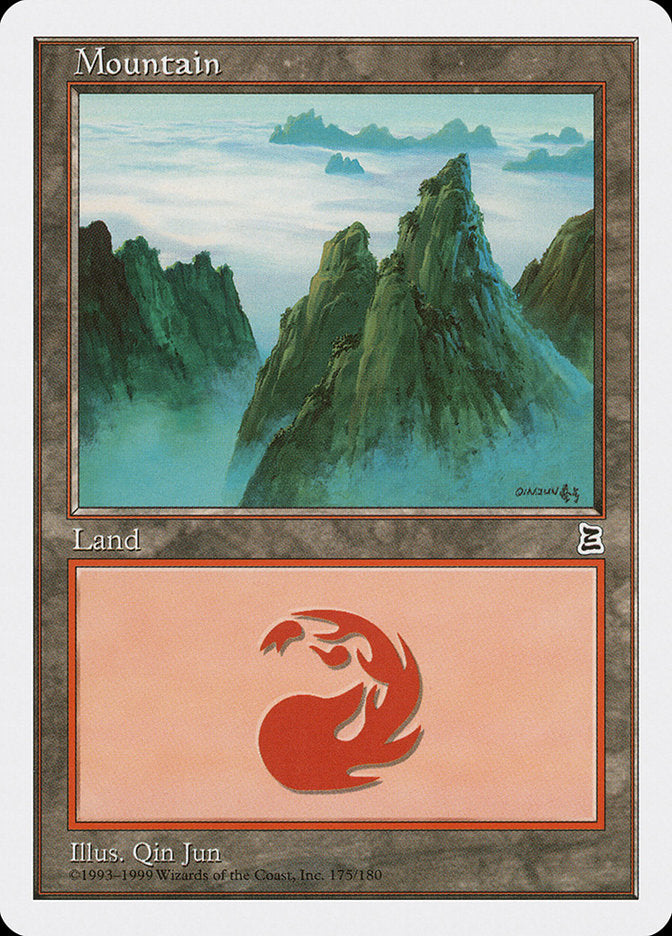 Mountain (175) [Portal Three Kingdoms] MTG Single Magic: The Gathering | Red Claw Gaming