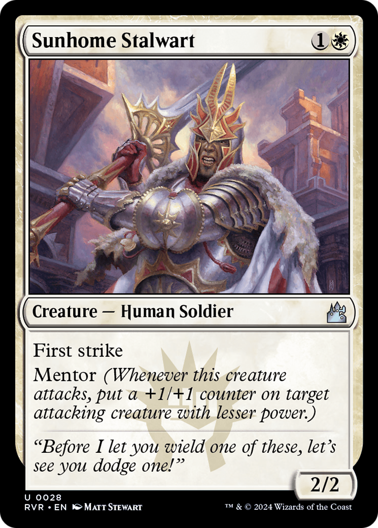 Sunhome Stalwart [Ravnica Remastered] MTG Single Magic: The Gathering | Red Claw Gaming
