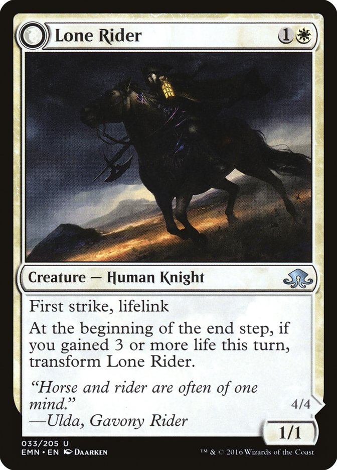 Lone Rider // It That Rides as One [Eldritch Moon] MTG Single Magic: The Gathering | Red Claw Gaming