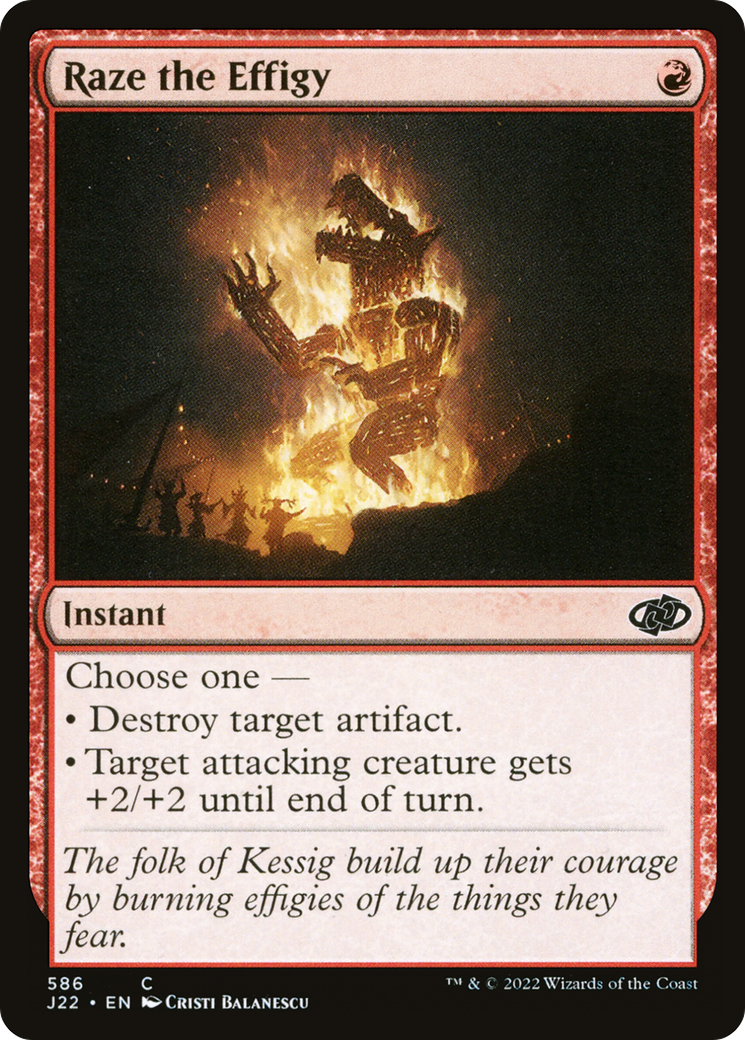Raze the Effigy [Jumpstart 2022] MTG Single Magic: The Gathering | Red Claw Gaming