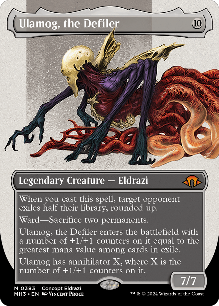 Ulamog, the Defiler (Borderless) [Modern Horizons 3] MTG Single Magic: The Gathering | Red Claw Gaming