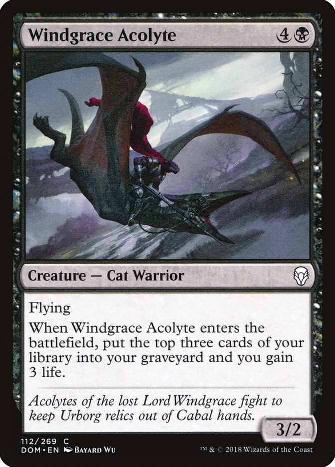 Windgrace Acolyte [Dominaria] MTG Single Magic: The Gathering | Red Claw Gaming