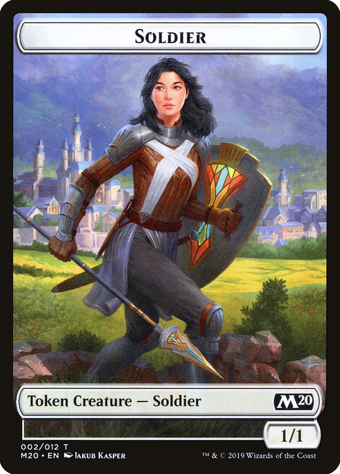 Soldier Token [Core Set 2020 Tokens] MTG Single Magic: The Gathering | Red Claw Gaming