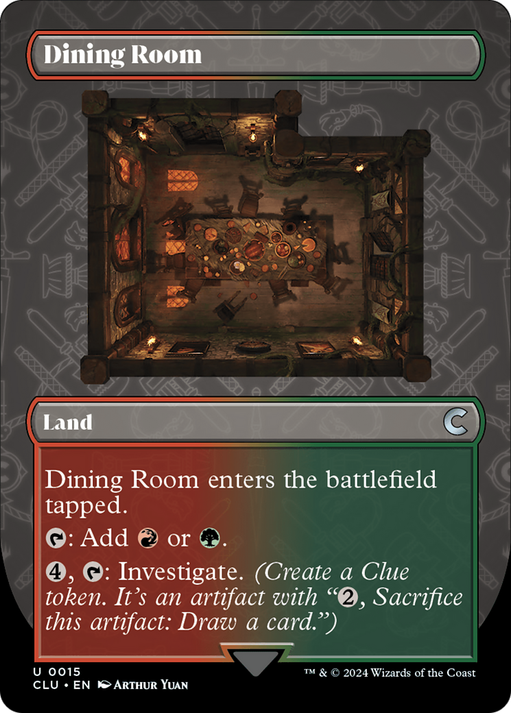 Dining Room (Borderless) [Ravnica: Clue Edition] MTG Single Magic: The Gathering | Red Claw Gaming
