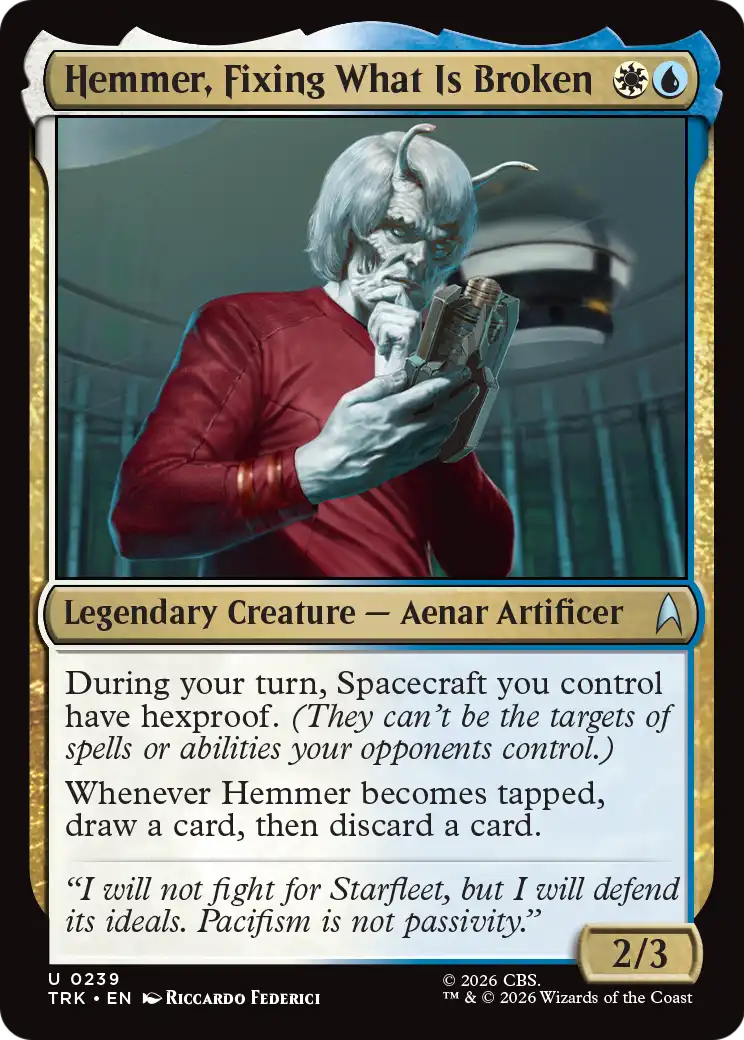 Hemmer, Fixing What Is Broken [Star Trek] MTG Single Magic: The Gathering | Red Claw Gaming