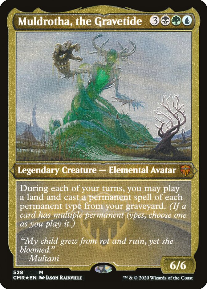 Muldrotha, the Gravetide (Etched) [Commander Legends] MTG Single Magic: The Gathering | Red Claw Gaming