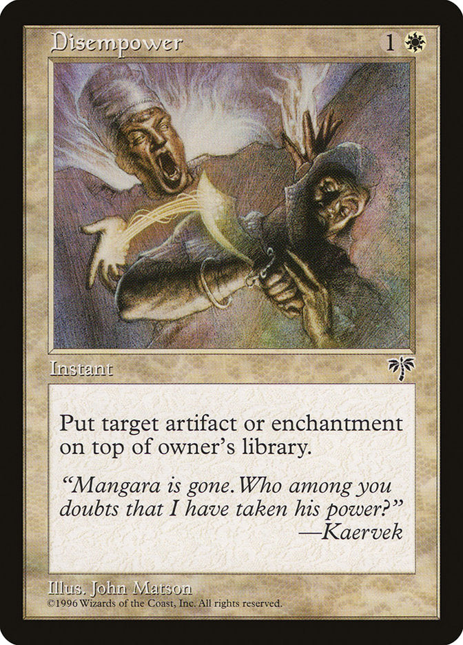 Disempower [Mirage] MTG Single Magic: The Gathering | Red Claw Gaming